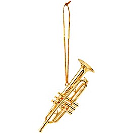 BROADWAY GIFTS Broadway Gifts Gold Brass Trumpet Ornament