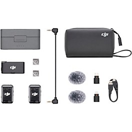 DJI Mic 2 2-Person Compact Digital Wireless Microphone System/Recorder for Camera & Smartphone