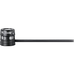 Shure WL184MB/S-LM3 Supercardioid Condenser Lavalier w/ LEMO Termination Black