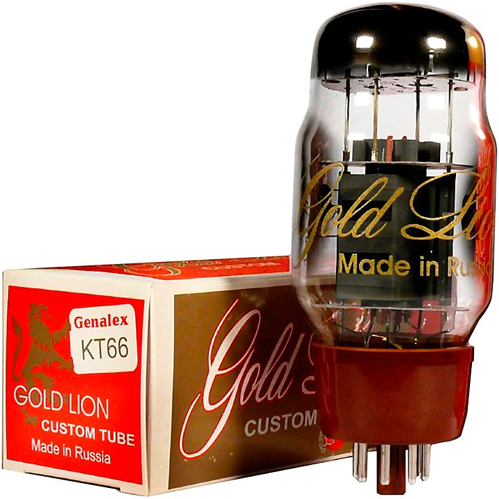 Genalex Gold Lion KT66 Platinum Matched Power Tubes Duet | Guitar