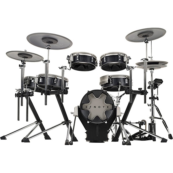 EFNOTE 3X Acoustic Designed Electronic Drum Set Black Oak Wrap