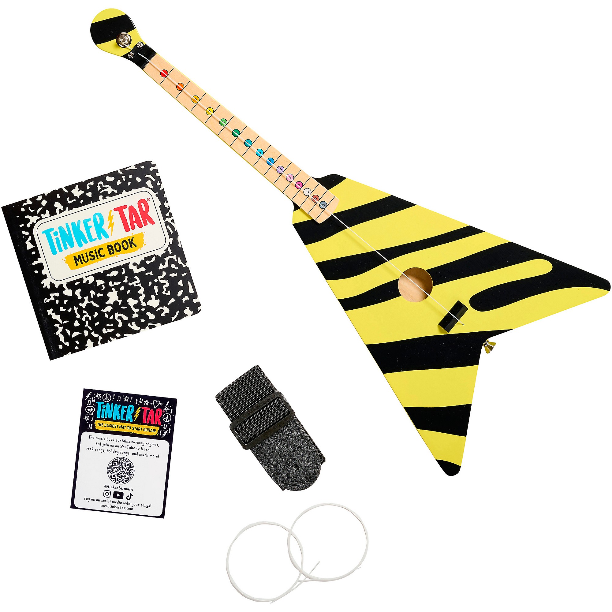 Tinker Tar Yellow Black Electric Guitar | Guitar Center