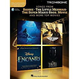 Hal Leonard Songs from Barbie, The Little Mermaid, The Super Mario Bros. Movie, and More Top Movies for Trombone Instrumental Play-Along Book/Audio Online