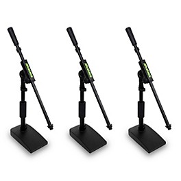 Shure Shure Compact Low-Profile Mic Stand With Single-Section Boom 3-Pack