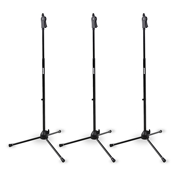 Shure Shure Deluxe Tripod Mic Stand With One-Handed Pistol Grip 3-Pack
