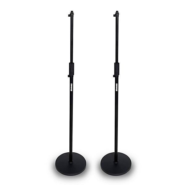 Shure Shure Round 10" Base Mic Stand With Standard Height-Adjustable Twist Clutch 2-Pack