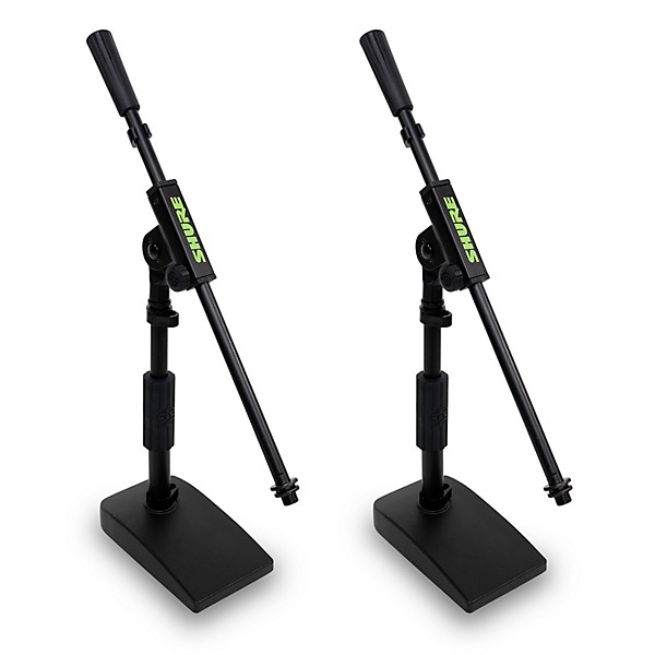 Shure Shure Compact Low Profile Mic Stand With Single-Section Boom 2-Pack