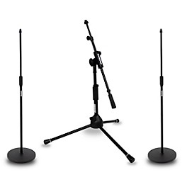 Shure Shure Round 12" Base and Low Profile Tripod Mic Stand Set