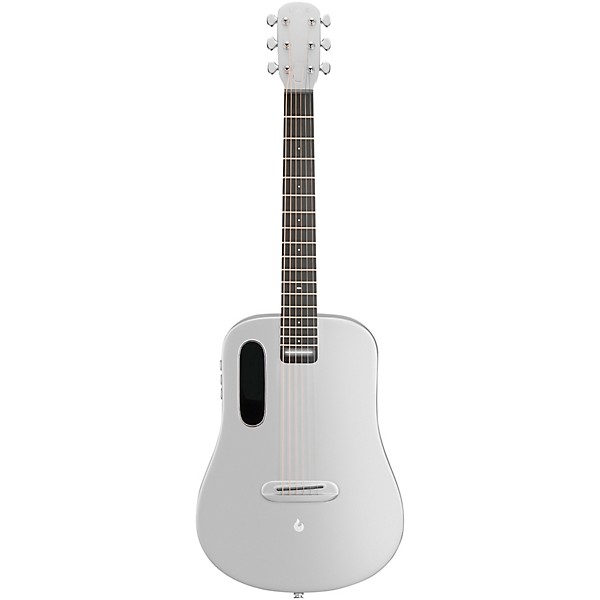 LAVA MUSIC ME Air Carbon Fiber 36" Acoustic-Electric Guitar with Airflow Bag Silver