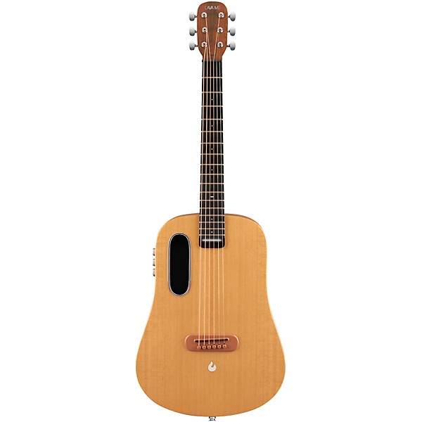 LAVA MUSIC ME Air Spruce 36" Acoustic-Electric Guitar with Airflow Bag Natural