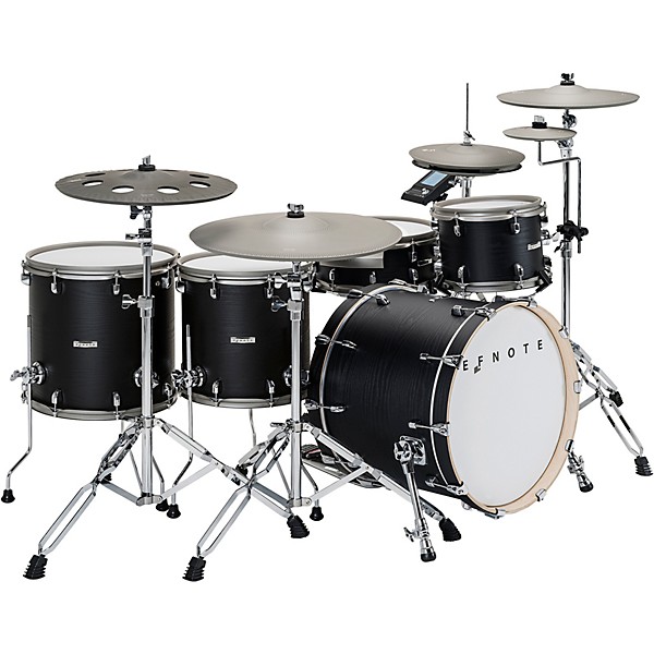 EFNOTE 7X Acoustic Designed Electronic Drum Set Black Oak Wrap