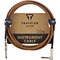 Traveler Guitar Traveler Guitar Braided Straight to Angle Instrument Cable 10 ft. Black/Rust thumbnail