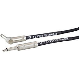 Traveler Guitar Traveler Guitar Braided Straight to Angle Instrument Cable 10 ft. Black