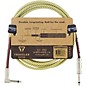 Traveler Guitar Traveler Guitar Braided Straight to Angle Instrument Cable 10 ft. Tweed