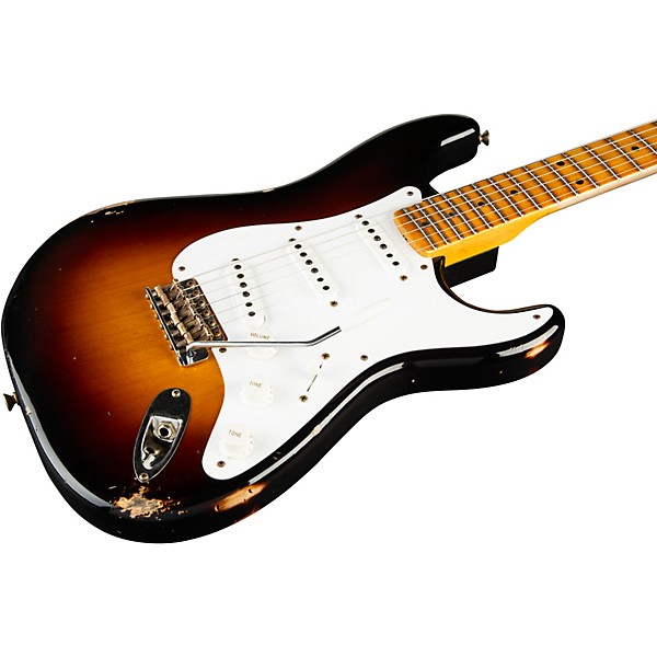 Fender Custom Shop Guitar Center Limited-Edition 70th Anniversary 1954 Stratocaster Relic Electric Guitar Wide Fade 2-Colo...