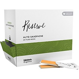 D'Addario Woodwinds Organic Reserve Alto Saxophone Reeds 3 25 Pack