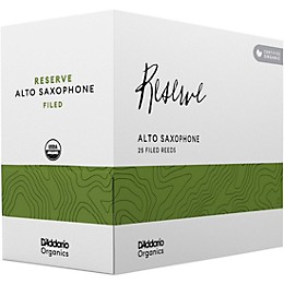 D'Addario Woodwinds Organic Reserve Alto Saxophone Reeds 3 25 Pack