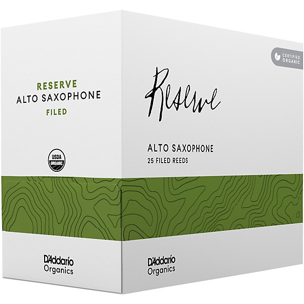 D'Addario Woodwinds Organic Reserve Alto Saxophone Reeds 3 25 Pack