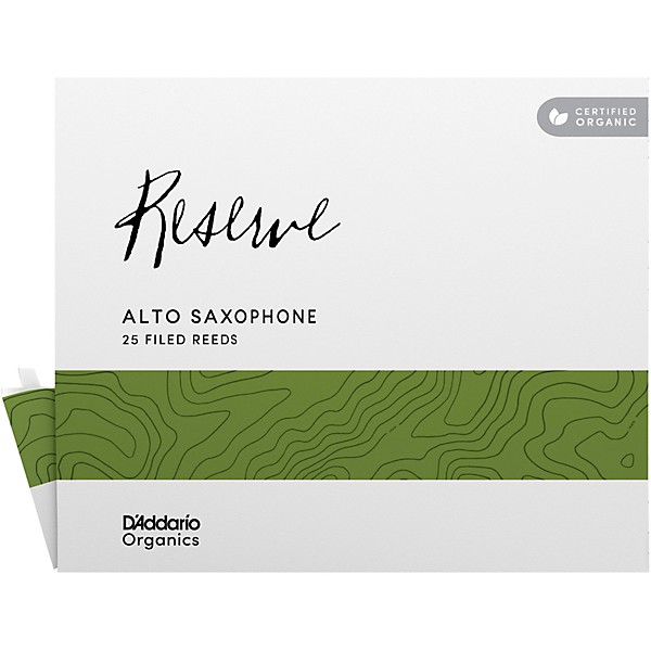 D'Addario Woodwinds Organic Reserve Alto Saxophone Reeds 3 25 Pack