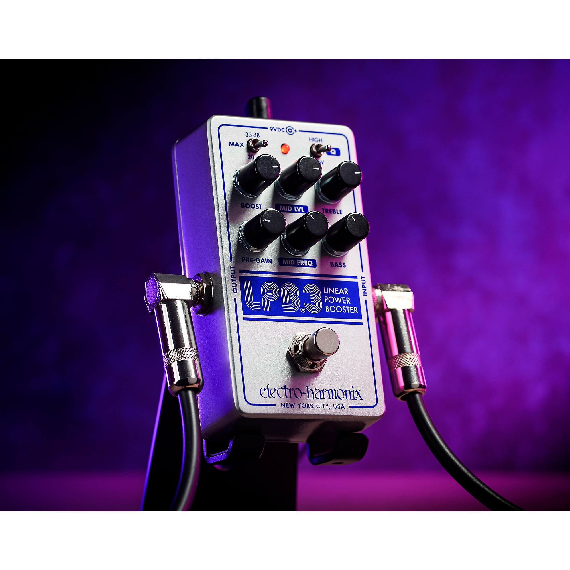 Electro-Harmonix LPB-3 Linear Power Booster & EQ Effect Pedal