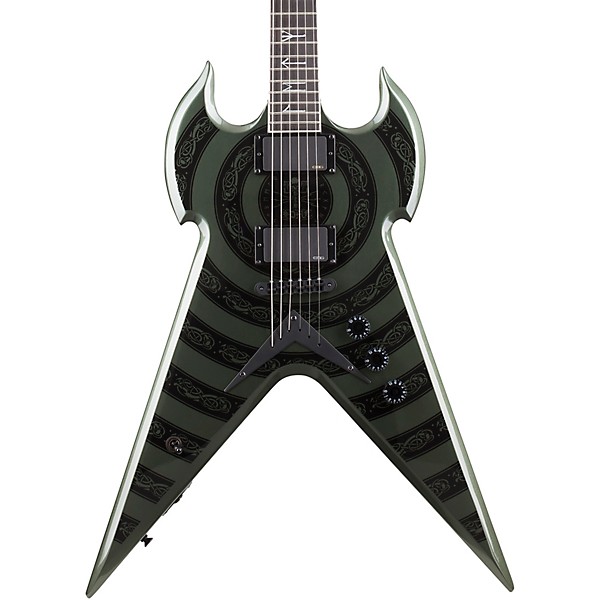 Wylde Audio Warhammer NT Norse Dragon Bullseye Electric Guitar Metallic Green