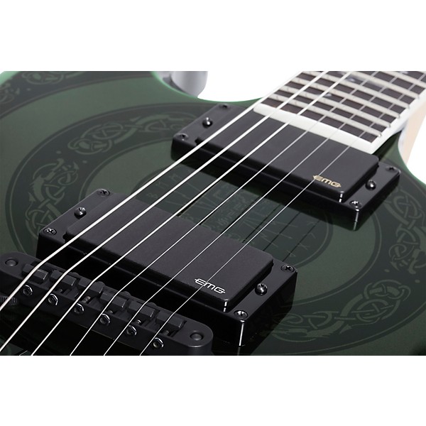 Wylde Audio Warhammer NT Norse Dragon Bullseye Electric Guitar Metallic Green