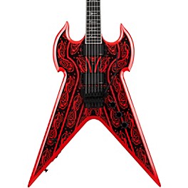 Wylde Audio Warhammer FR Norse Dragon Pinstripe Electric Guitar Red