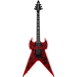 Wylde Audio Warhammer FR Norse Dragon Pinstripe Electric Guitar Red