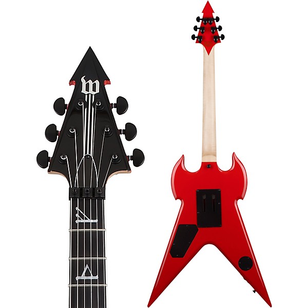 Wylde Audio Warhammer FR Norse Dragon Pinstripe Electric Guitar Red