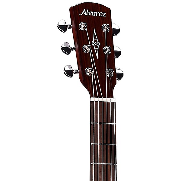 Alvarez MD610E Herringbone Dreadnought Acoustic-Electric Guitar Natural