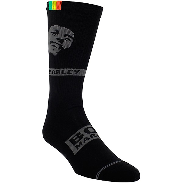 Perri's Perri's Bob Marley Silhouette Crew Socks Black