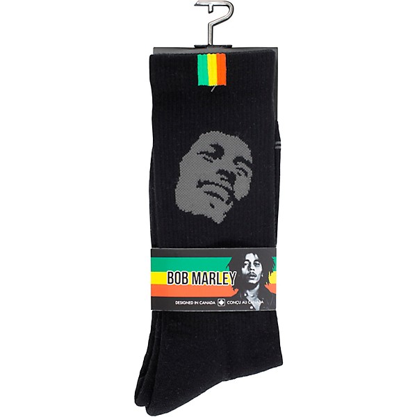 Perri's Perri's Bob Marley Silhouette Crew Socks Black