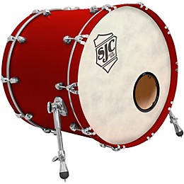 SJC Drums Tour Series Add-On Bass Drum With Chrome Hardware 18 x 22 in. Tuscan Red