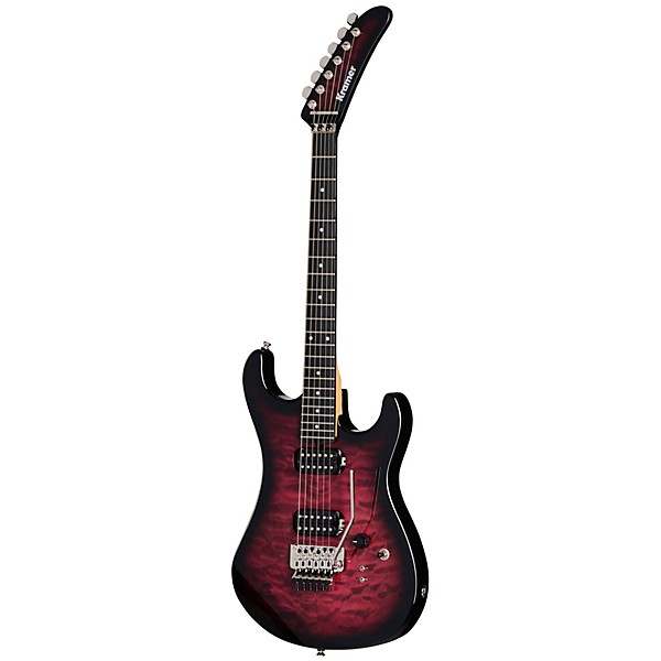 Kramer 84 HH Quilt Electric Guitar Magenta Burst