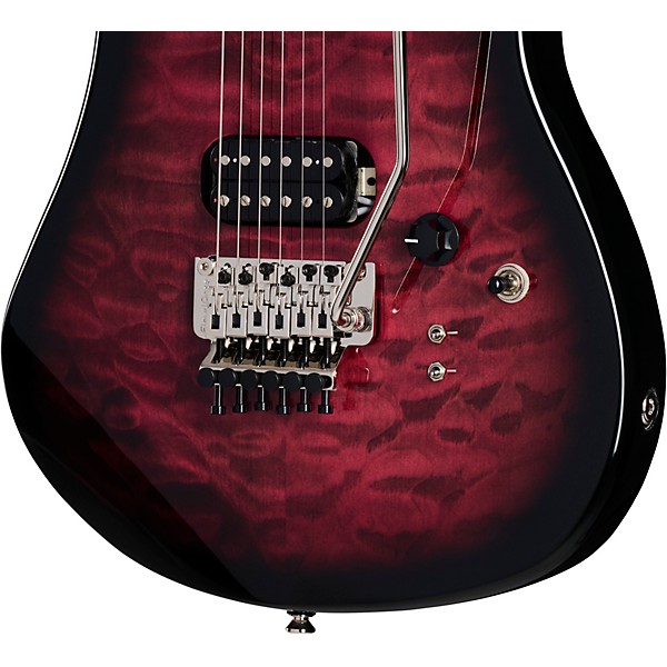 Kramer 84 HH Quilt Electric Guitar Magenta Burst