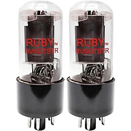 Ruby 6V6GTSTR Power Vacuum Tube Matched Pair