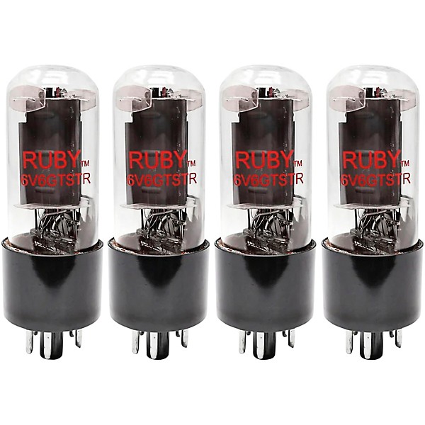 Ruby 6V6GTSTR Power Vacuum Tube Matched Quad