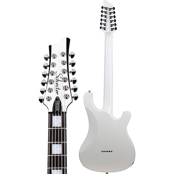 Schecter Guitar Research Stargazer-12 String Left Handed Electric Guitar Gloss White