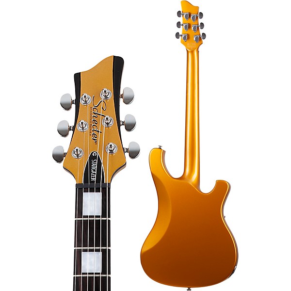 Schecter Guitar Research Stargazer-6 Vibrato Left Handed Electric Guitar Metallic Gold