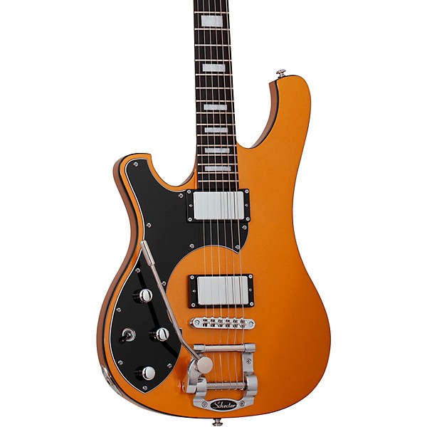 Schecter Guitar Research Stargazer-6 Vibrato Left Handed Electric Guitar Metallic Gold