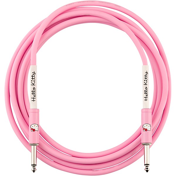 Fender x Hello Kitty Original Straight to Straight Instrument Cable 10 ft. Pink