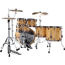 TAMA Starclassic Walnut/Birch 5-Piece Shell Pack With 22" Bass Drum and Black Nickel Shell Hardware Matte Natural Tamo Ash