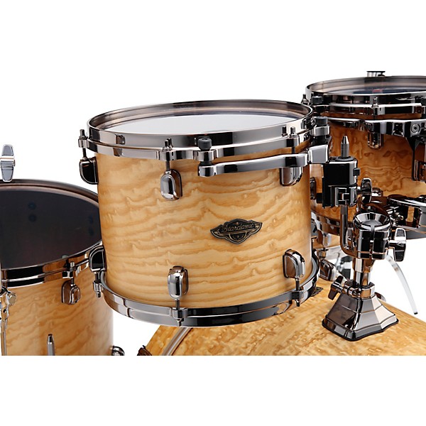 TAMA Starclassic Walnut/Birch 5-Piece Shell Pack With 22" Bass Drum and Black Nickel Shell Hardware Matte Natural Tamo Ash