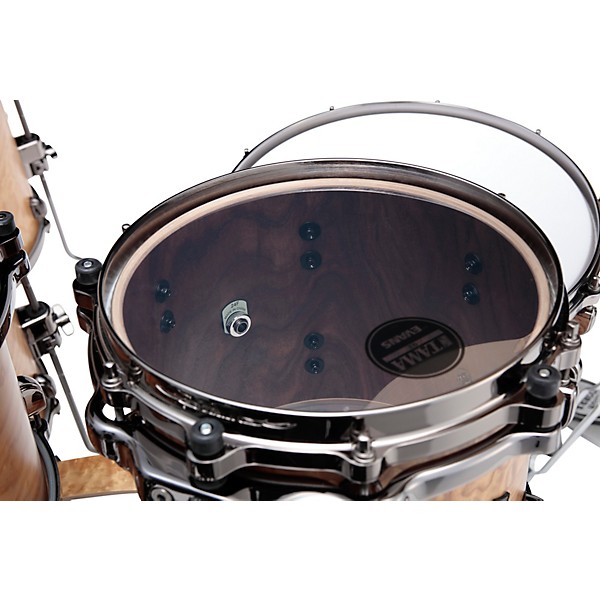 TAMA Starclassic Walnut/Birch 5-Piece Shell Pack With 22" Bass Drum and Black Nickel Shell Hardware Matte Natural Tamo Ash