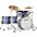 TA... TAMA Starclassic Walnut/Birch 5-Piece Shell Pack With 22" Bass Drum and Black Nickel Shell Hardware Blue & White Oyster