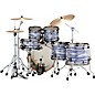 TAMA Starclassic Walnut/Birch 5-Piece Shell Pack With 22" Bass Drum and Black Nickel Shell Hardware Blue & White Oyster