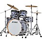 TAMA Starclassic Walnut/Birch 5-Piece Shell Pack With 22" Bass Drum and Black Nickel Shell Hardware Blue & White Oyster