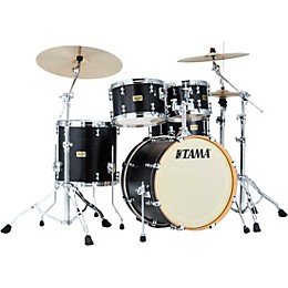 TAMA S.L.P. Fat Spruce 5-Piece Shell Pack With 20" Bass Drum Satin Charcoal Black