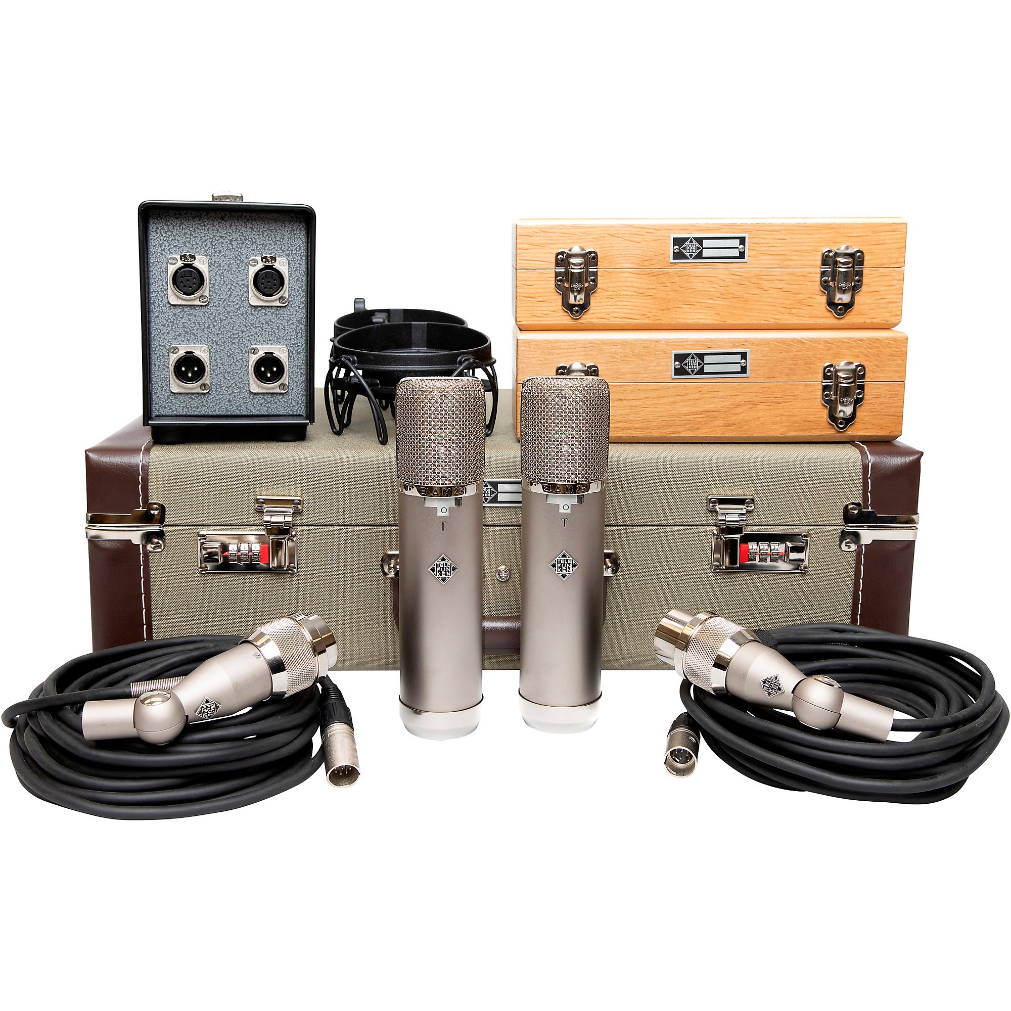 TELEFUNKEN ELA M 251T Stereo Set Tube Condenser Microphones With