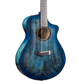 Breedlove Pursuit Exotic S Concert Myrtlewood Acoustic-Electric Guitar Blue Eyes